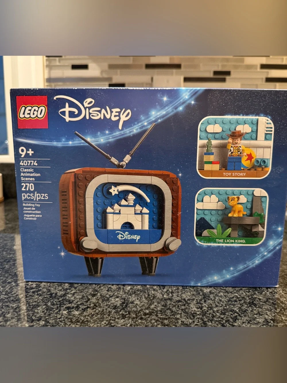 LEGO Disney Blue Brown Mini Movie Story Cube Building Set